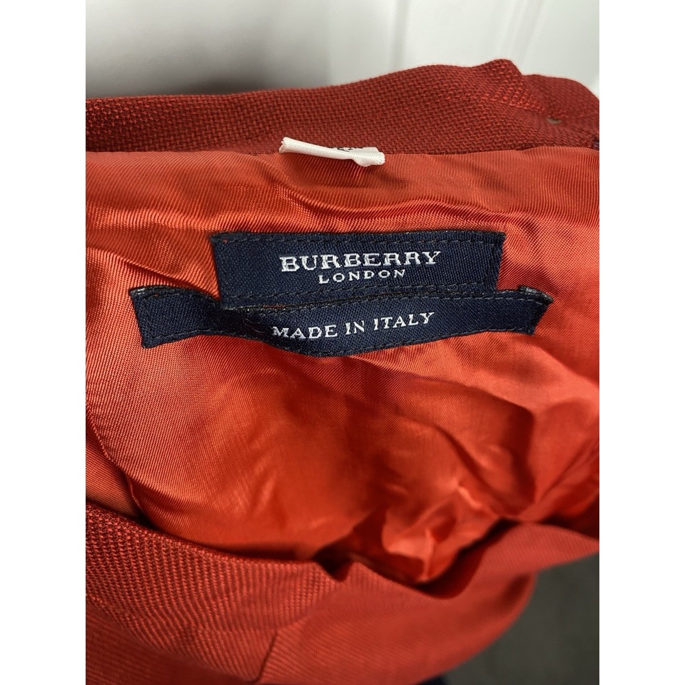 Burberry London Women's Wool Blend Knee Length‎ Pencil Skirt Red Size 48 US 14 - Picture 6 of 6